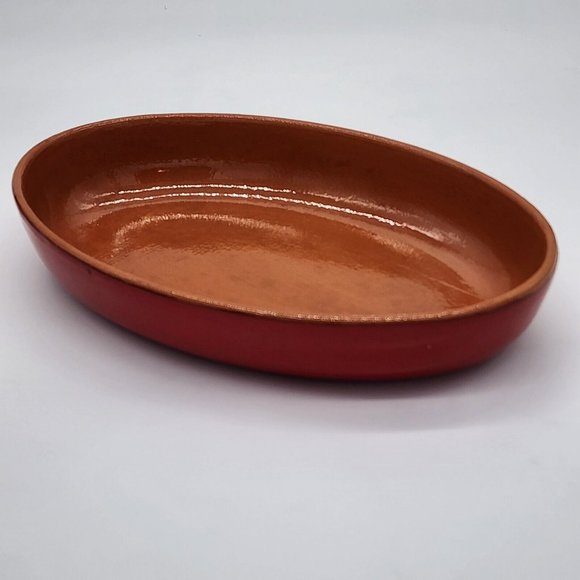 Vulcania Other - Italian Pottery Red Oval Casserole